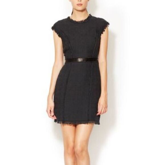 Rebecca Taylor Mini Shift Dress Leather - Picture 1 of 9